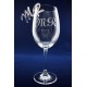 WINE GLASS AWARD TROPHY CUSTOM LASER ENGRAVING FREE MATCHING ACRYLIC LETTERS